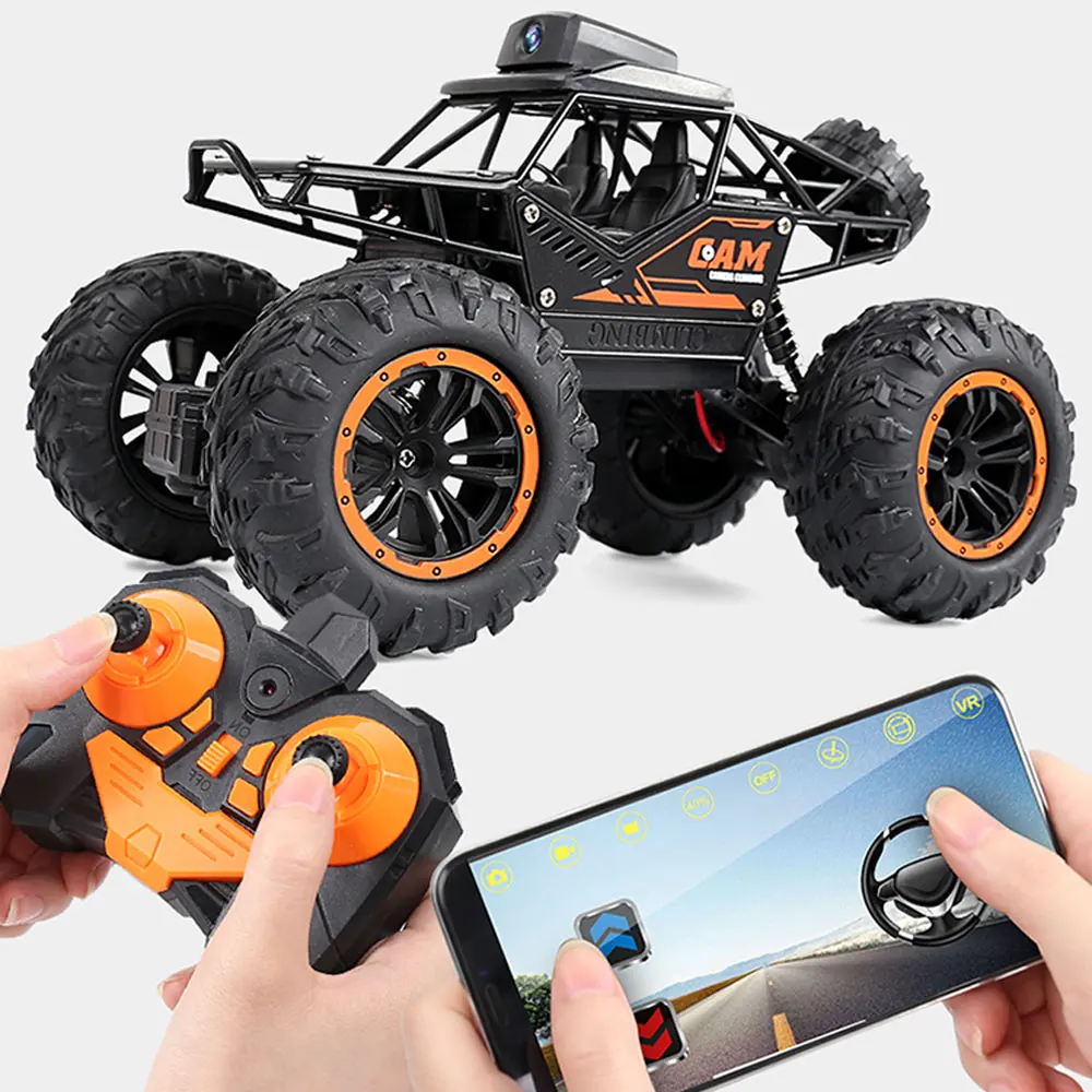 4Wd Rc Car 4 X4 Remote Control Car 1:18 Car Remote Control Rc Rock Crawler Monster Truck Camera Rc Car 2.4G Wifi