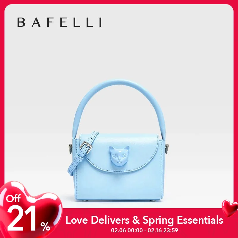 Original Bafelli Bag Women'S 2024 Nuove Piccole Borse In Pelle Luxury Fashion Brand Crossbody Cat Purse Designer Style
