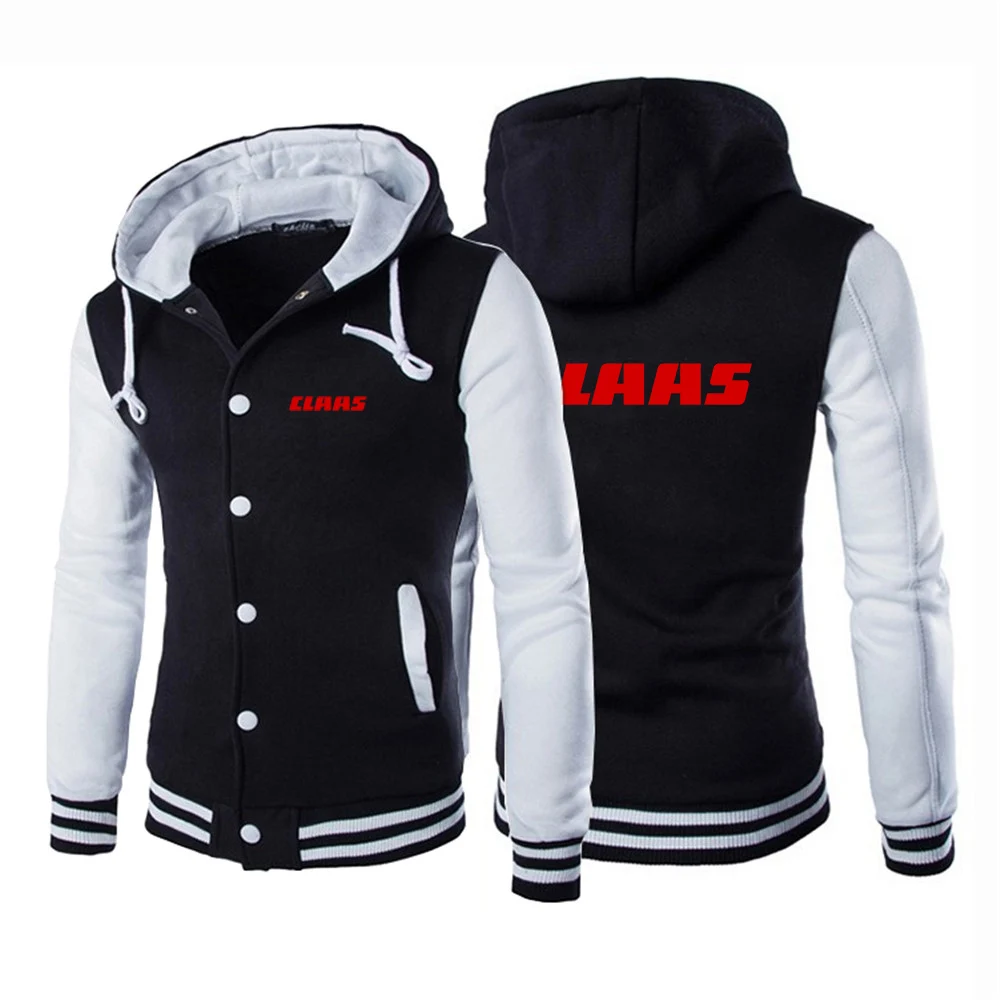 2023 New Men'S Spring And Autumn Claas Printing Baseball Jacket Fashion Cardigan Long Sleeves Sportsweater Casual Hoodies Coat