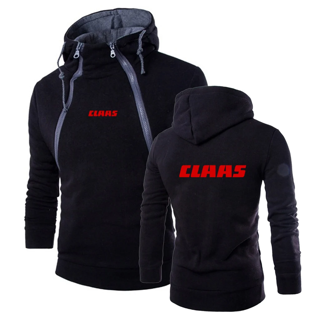 2023 New Men'S Claas Printing Fashion Clothes Fleece Zipper Jackets Harajuku Spring And Autumn Sweatshirts Casual Hoodies Coats