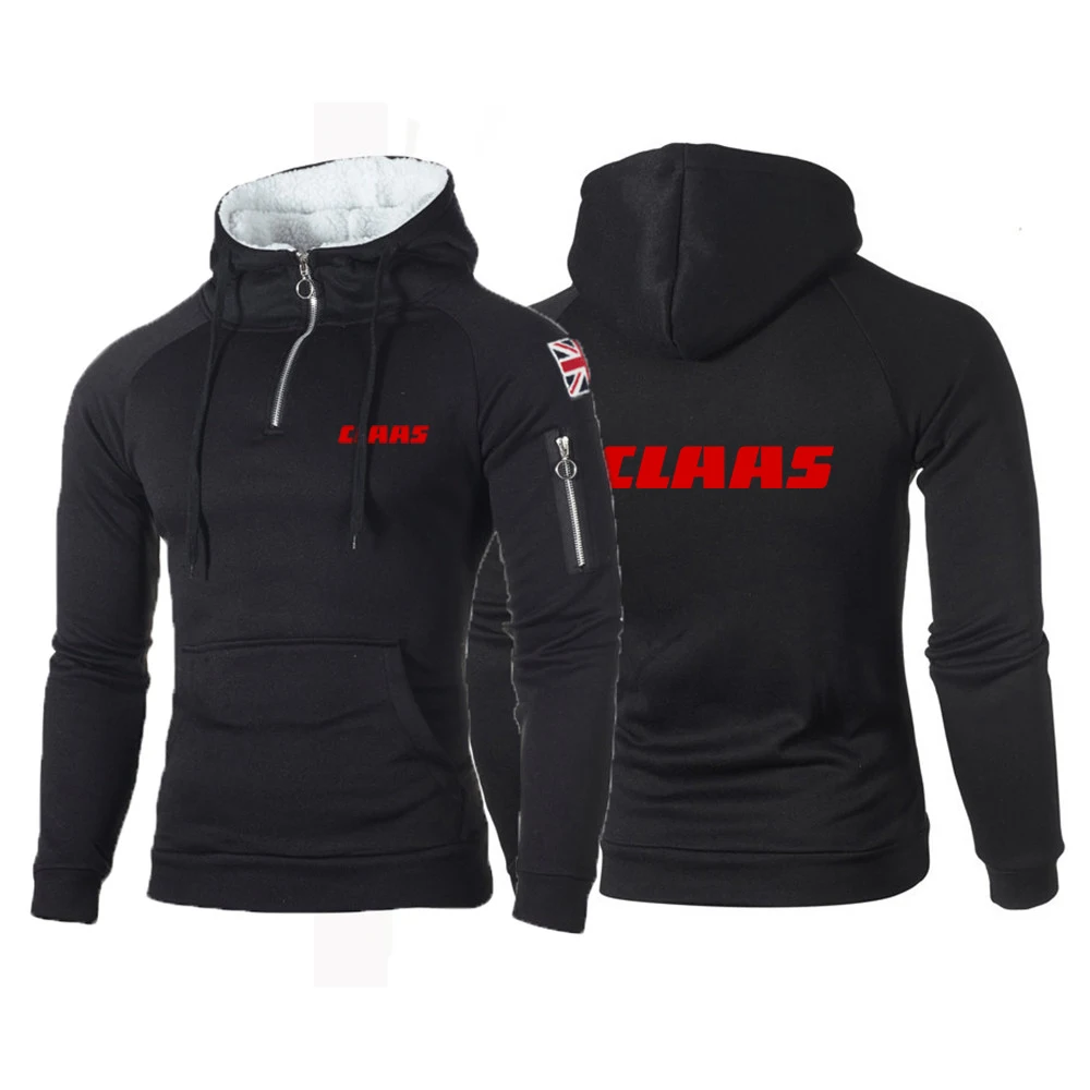 2023 New Men'S Claas Printing Hoodies Spring And Autumn Casual Hiphop Hooded Fleece Sweatshirts Fashion Zipper Jackets Coats