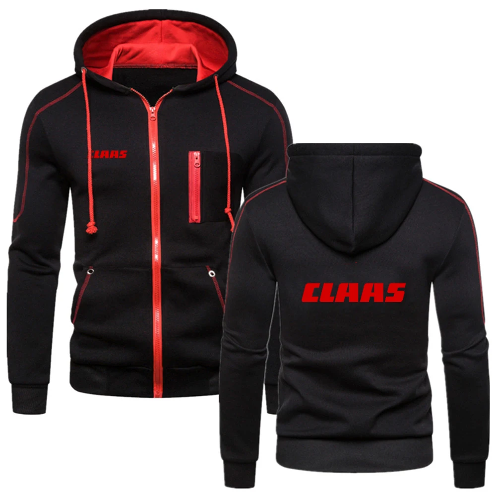 2023 New Men'S Claas Printing Spring And Autumn Hoodies Casual Hooded Fleece Sweatshirts Hiphop Comfortable Zipper Jacket Coats