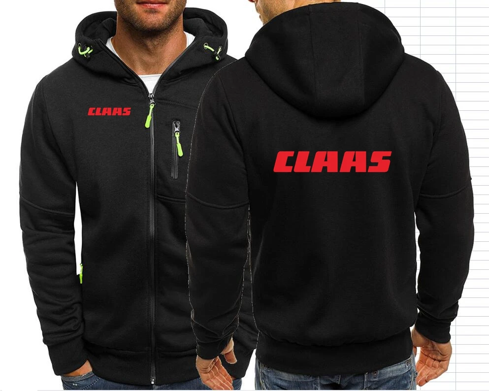 Claas Uomo Giacche Felpe Con Cappuccio Cappotti Trattore Agricoltura Uomo Marca Felpa Con Cappuccio Zip-Up Outwear Streetwear Felpa Con Cappuccio 72