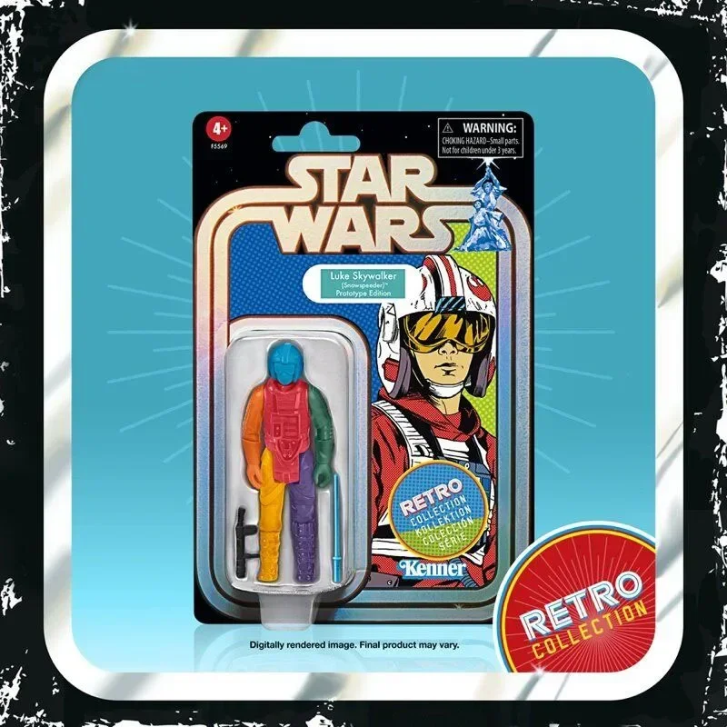 Star Wars Mandalorian Retro Series Pilot Luke Skywalker Action Figures Snowspeeder Prototype Edition Modello Da Collezione Giocattolo