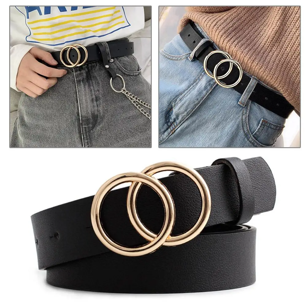 Cinture Doppie Per Le Donne Cintura In Vita Moda Per Ragazze Cintura In Metallo Con Perno A Cuore In Metallo Jeans Per Il Tempo Libero Cintura Selvagg