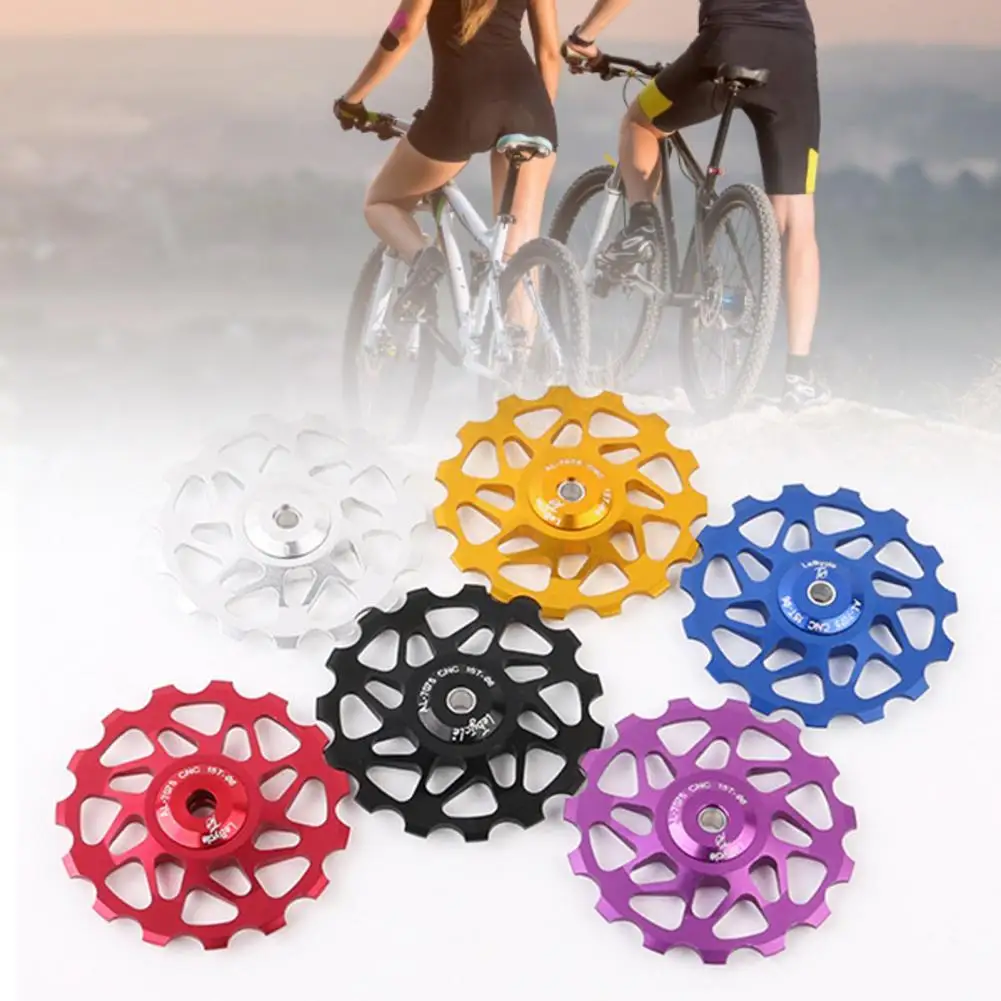 11T 13T 15T Stable Rear Derailleur Wheel Cnc Machining Reduce Friction Accessories Reliable Bike Pulley Wheel For Mountain Bike