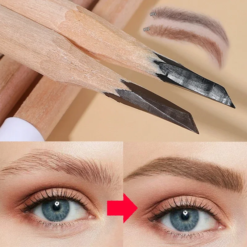 Machete Matita Per Sopracciglia In Legno Duro Microblading Penna Per Sopracciglia Permanente Impermeabile Facile Da Applicare Matita Per Aumentare Le 