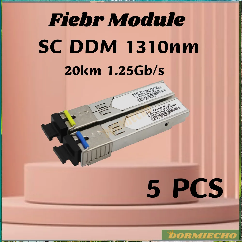 Miglior Prezzo Ricetrasmettitore Modulo Fiebr 20Km 1.25 Gb/S Sfp Single Mode Sc Ddm 1310Nm 5 Pezzi