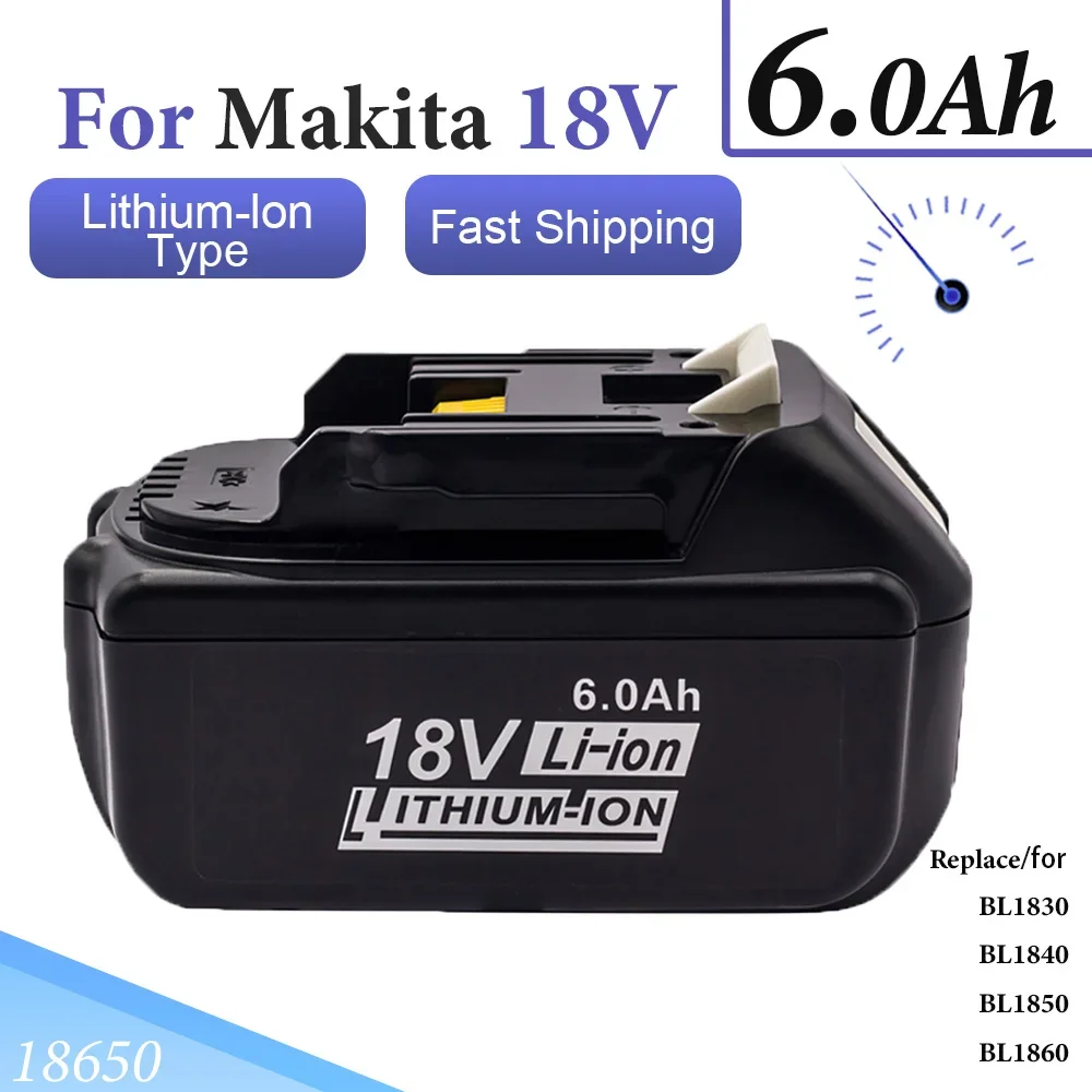 Ultima Batteria Ricaricabile Aggiornata Per Bl1860 Makita 18V 6Ah Agli Ioni Di Litio 18650 Batteria Di Ricambio Per Makita 18V Bl1850 1840