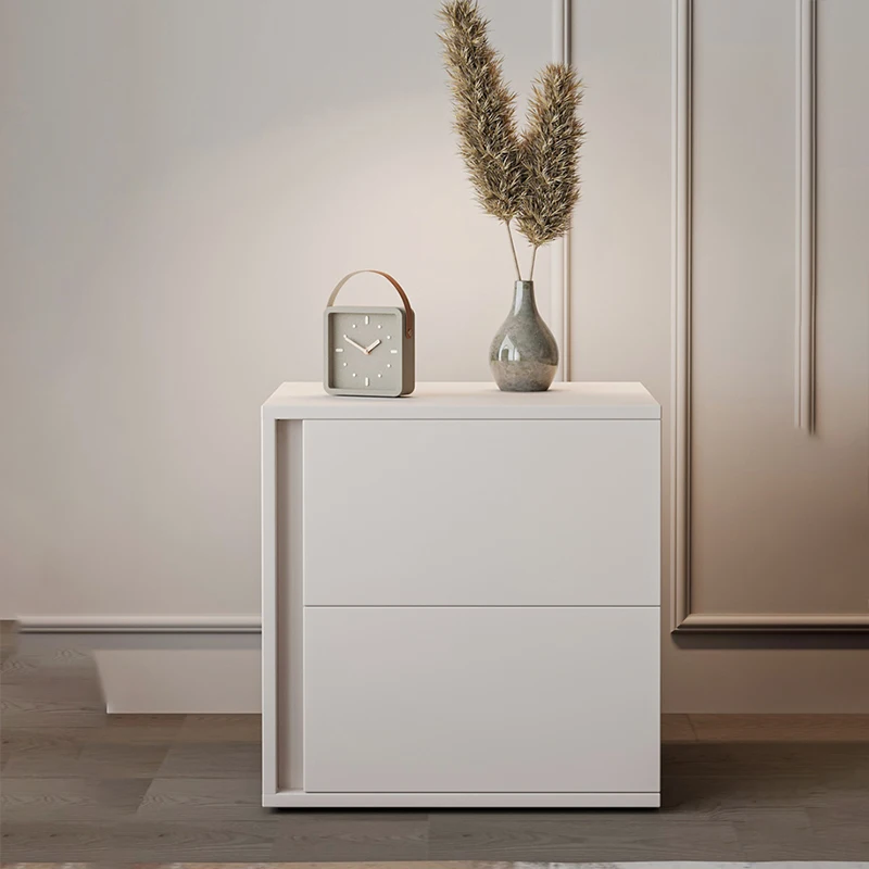 Narrow Documents Bedside Table Low Curiosity Cabinet Wooden Storage Bedside Table Cheap Coffee Comodino Space Saving Furniture