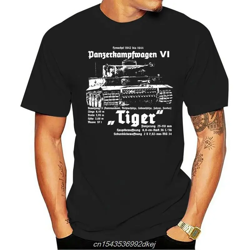 Maglietta Uomo Wehrmacht Tiger Premium T-Shirt Panzer Deutsches Reich Ruhm Ehre Ww2 Soldaten Tee Shirt Uomo Donna Cartone Animato
