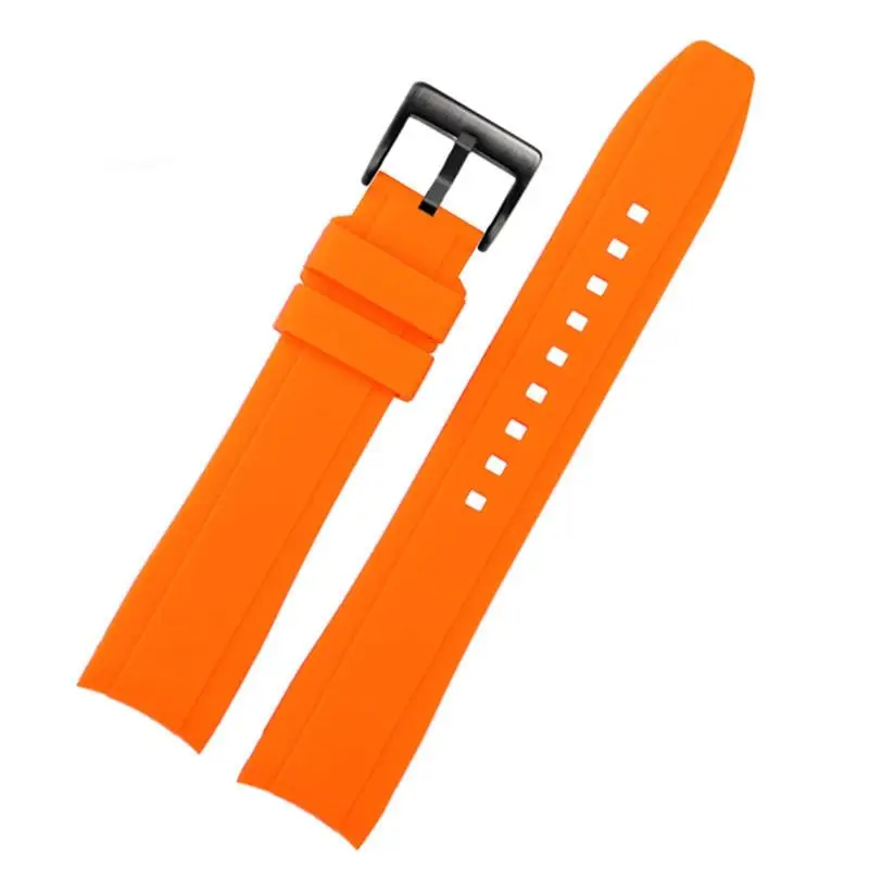 Pcavo Per Rolex Longine Citizen Bn0193 Interfaccia Curva Cinturino In Silicone Cinturino 19Mm 20Mm 22Mm 21 Accessori Per Bracciale Morbido Da Uomo