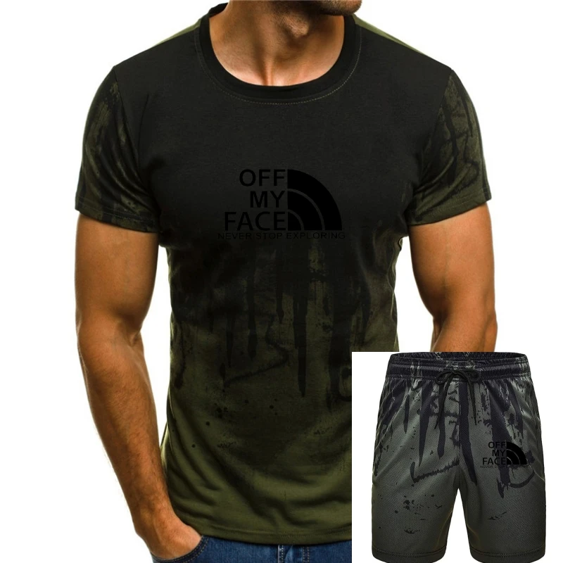 2020 Fashion Hot Mens White Off My Face Never Stop Exploring T-Shirt Techno Rave T Shirt