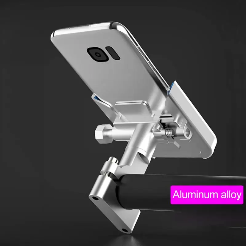 Grado Universale In Metallo Bici Moto Moto Specchio Manubrio Supporto Per Smartphone Supporto Per Supporto Per