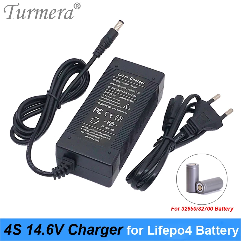14.6V 3A Lifepo4 Caricabatterie 4Serie 12V 3A Lifepo4 Caricabatterie Batteria 14.4V Caricabatterie Intelligente Per Bici Elettrica Batteria Lifepo4