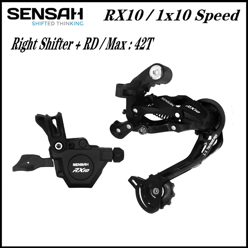 Sensah Rx10 1X10 Leva Del Cambio Del Grilletto + Deragliatore Posteriore Per Mtb Bike 10-Speed Cassette Pignoni 36T 40T 42T 46T Groupset