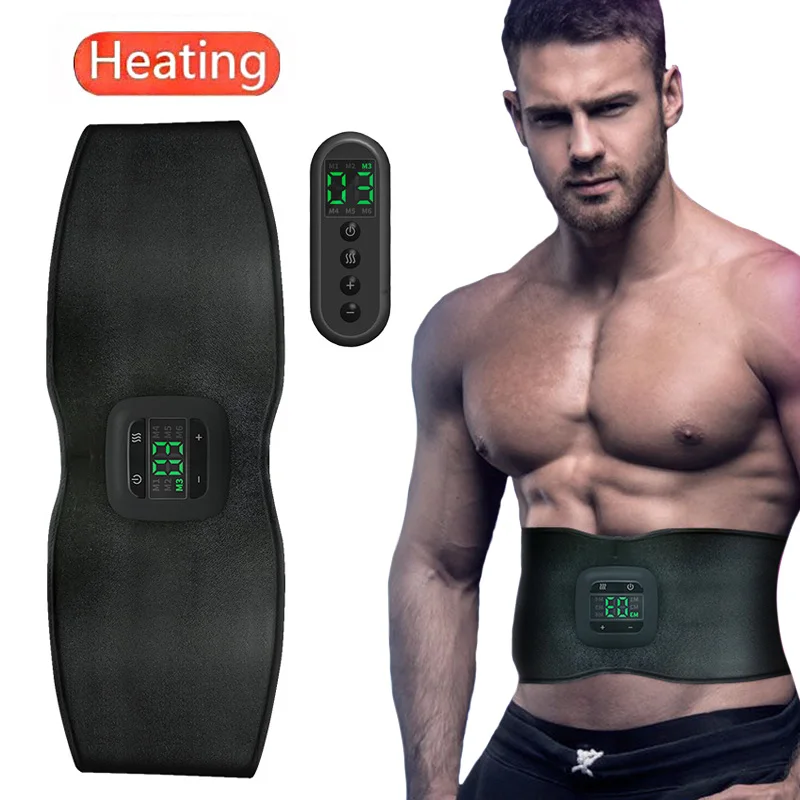 Cintura Tonificante Addominale Elettrica Ems Corpo Dimagrante Massaggio Cintura Riscaldamento Pancia Calda Addome Stimolatore Muscolare Perdita Di Pes