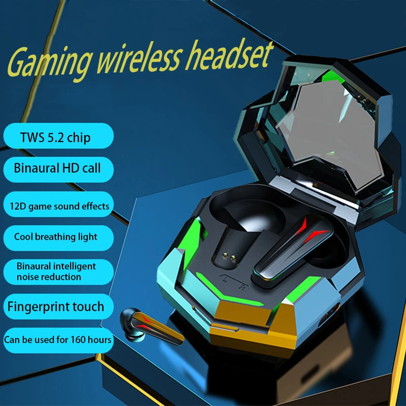 Tws5.0 Auricolari Da Gioco Auricolari Impermeabili Gioco Auricolari Cuffie Wireless Auricolari Wireless Cuffie Auricolari Cuffie Gamer