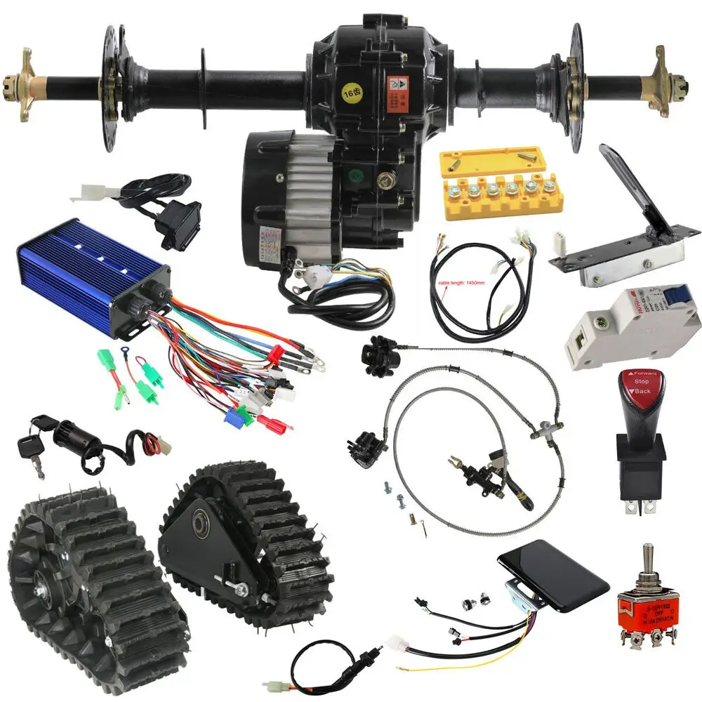 Tdpro Differenziale Elettrico 60V 1000W Motore Assale Posteriore Kit Ruota Pista Moto Gokart