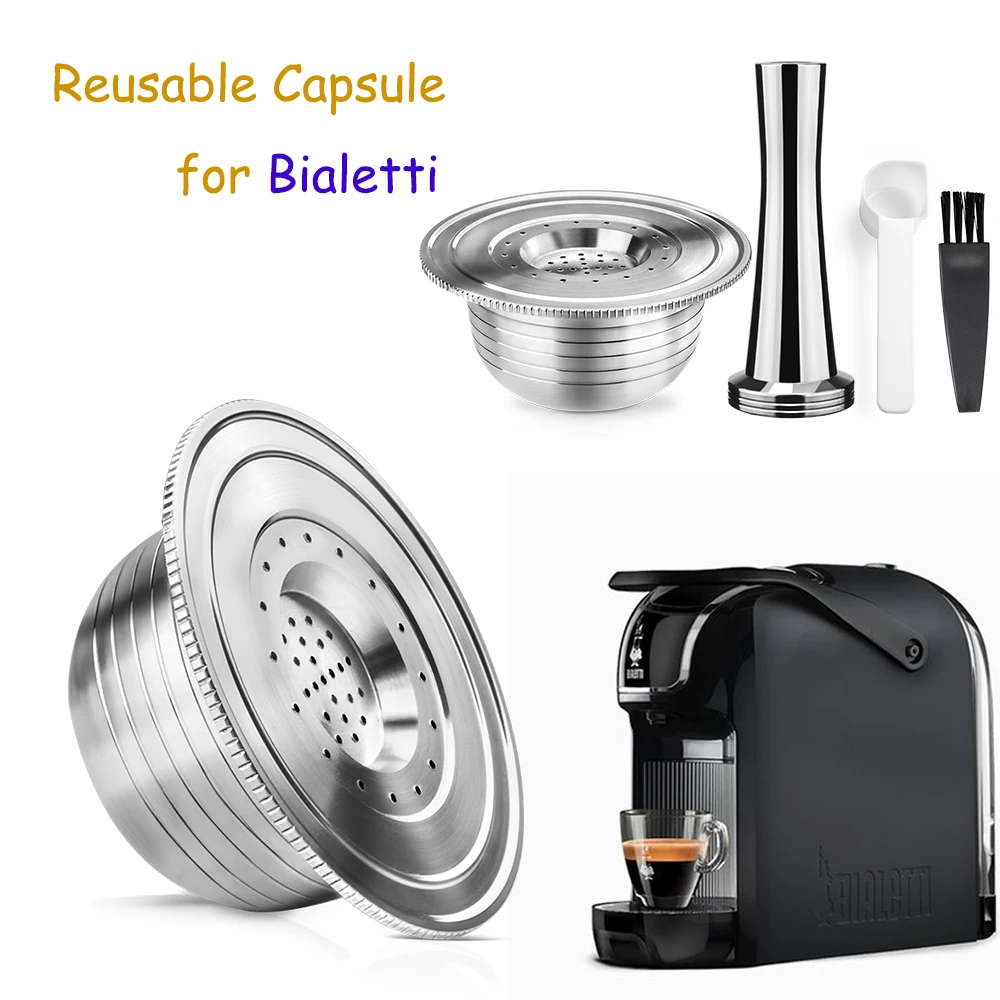 Capsule Di Caffè Ricaricabili Per Macchina Bialetti Macchina Per Caffè Espresso Crema Cialde Riutilizzabili In Acciaio Inossidabile