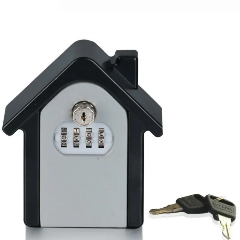 Password Key Lock Security Storage Manager Box 4 Cifre Password Metal Secret Safe Box Home Office Key Hidden Securit