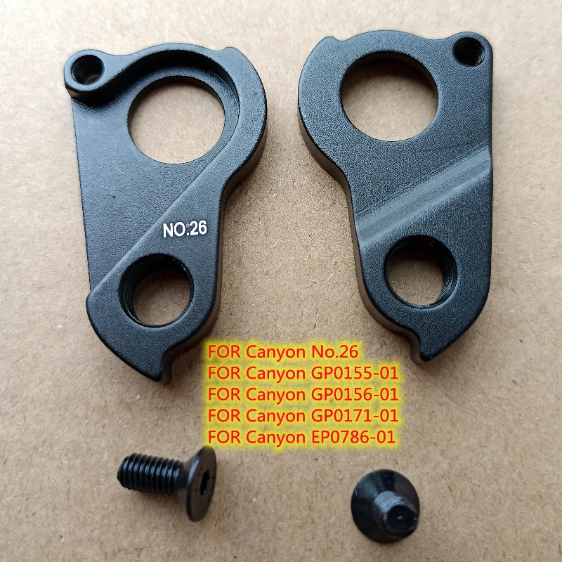 2Pc Bicycle Mech Dropout Per Shimano Sram Canyon No.26 Neuron Torque Sender Spettrale Stripe Deragliatore Hanger Gp0171-01 Gp0155-1