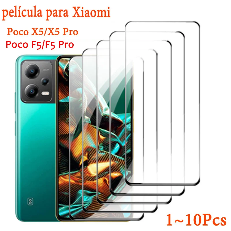 Poco F5 Pro,X5 Vetro Poco X5 Pro 5G X4Pro Pellicola Vetro Temperato Poco X4 Gt X3 Poco F4 Protezioni Di Schermo Poco X3 Pro Vetro Poco X5 Pro Screen P