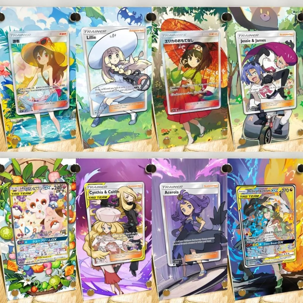 Espansione Carta Da Disegno Collezione Di Mattoni 25-48 Pokemon Card Ptcg Espositore Per Carte Acriliche Fa (Senza Carte)