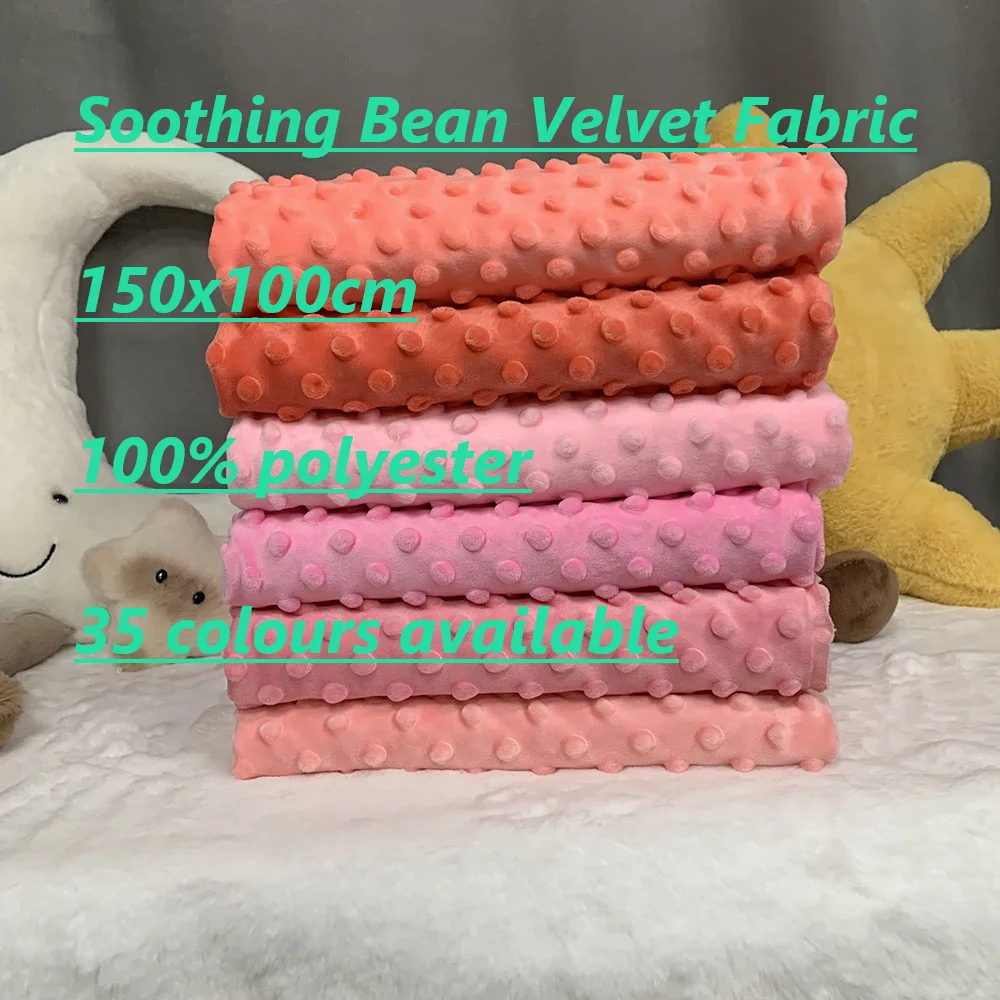 Nuovo Tessuto Antibatterico Minky Dot Da 1Mm 150X100Cm Morbido Tessuto In Pelliccia Sintetica Bambola Fatta A Mano/Tessuti Per Coperte Per Bambini Di 