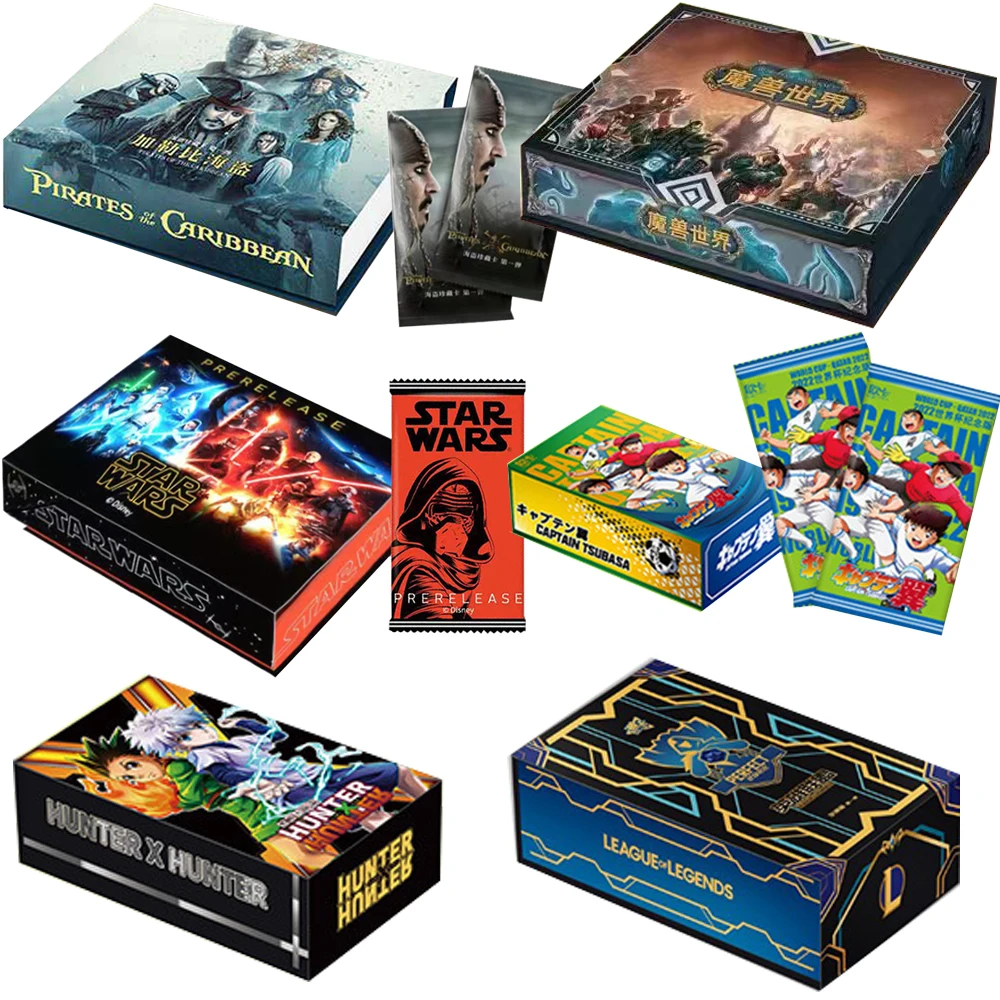Scatola Di Carte Hunter A Tempo Pieno Anime Star Wars World Of Warcraft Pirati Caribbean Captain Tsubasa Demon Slayer Digimon Toy Card Gift