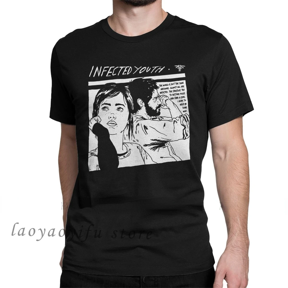 Infoved Youth The Last Of Us Magliette Uomo Donna Harajukutops Fashion Ellie Lucciole Gioele Tlou Game Tee Summer Oversize Tee