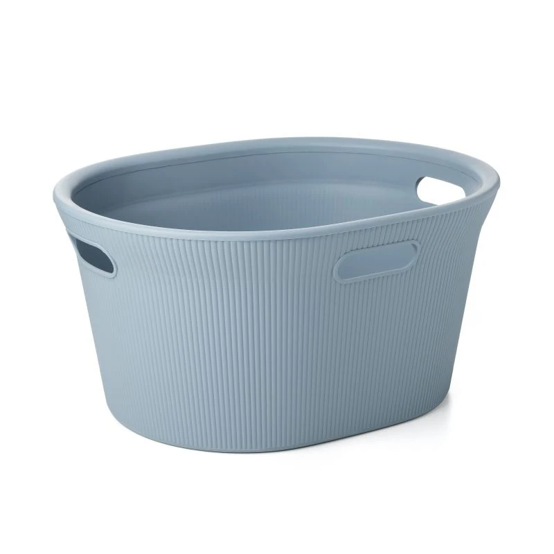 Tatay Cesto Per Vestiti Baobab 35L Blu-Baobab Cesto Per Biancheria, 35L 52X42,5X26,5