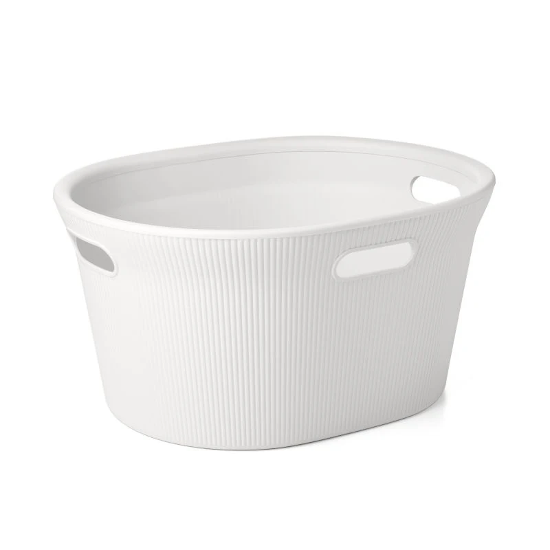 Tatay Cesto Per Vestiti Baobab 35L Bianco Pargamon-Baobab Cesto Per Biancheria, 35L 52X42,5X26,5
