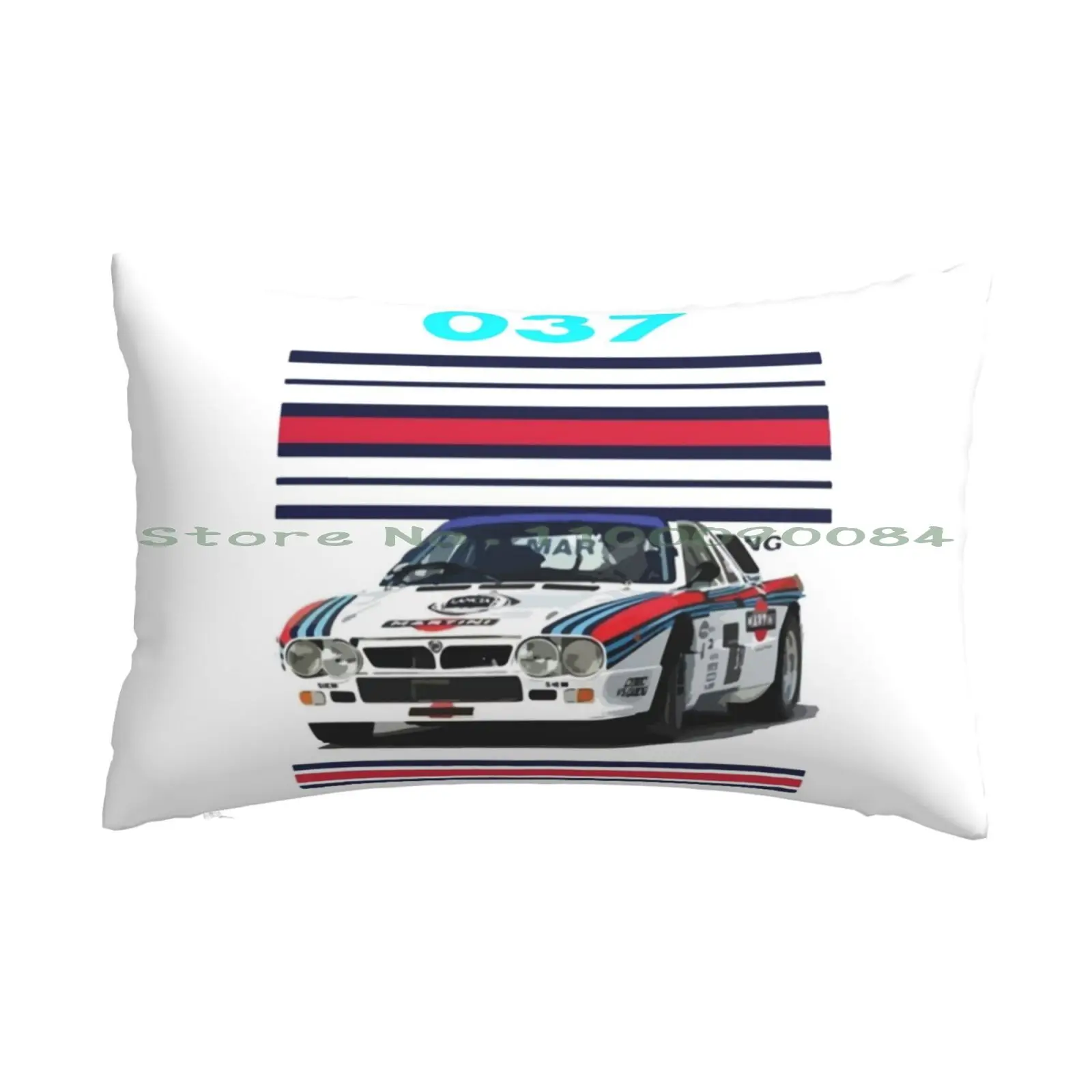 1982 Lancia 037 Rallye Evo 2 Corsa Group B Racing Car Pillow Case 20X30 50*75 Divano Camera Da Letto Torta Crostata Polvoron Ciambella Picnic