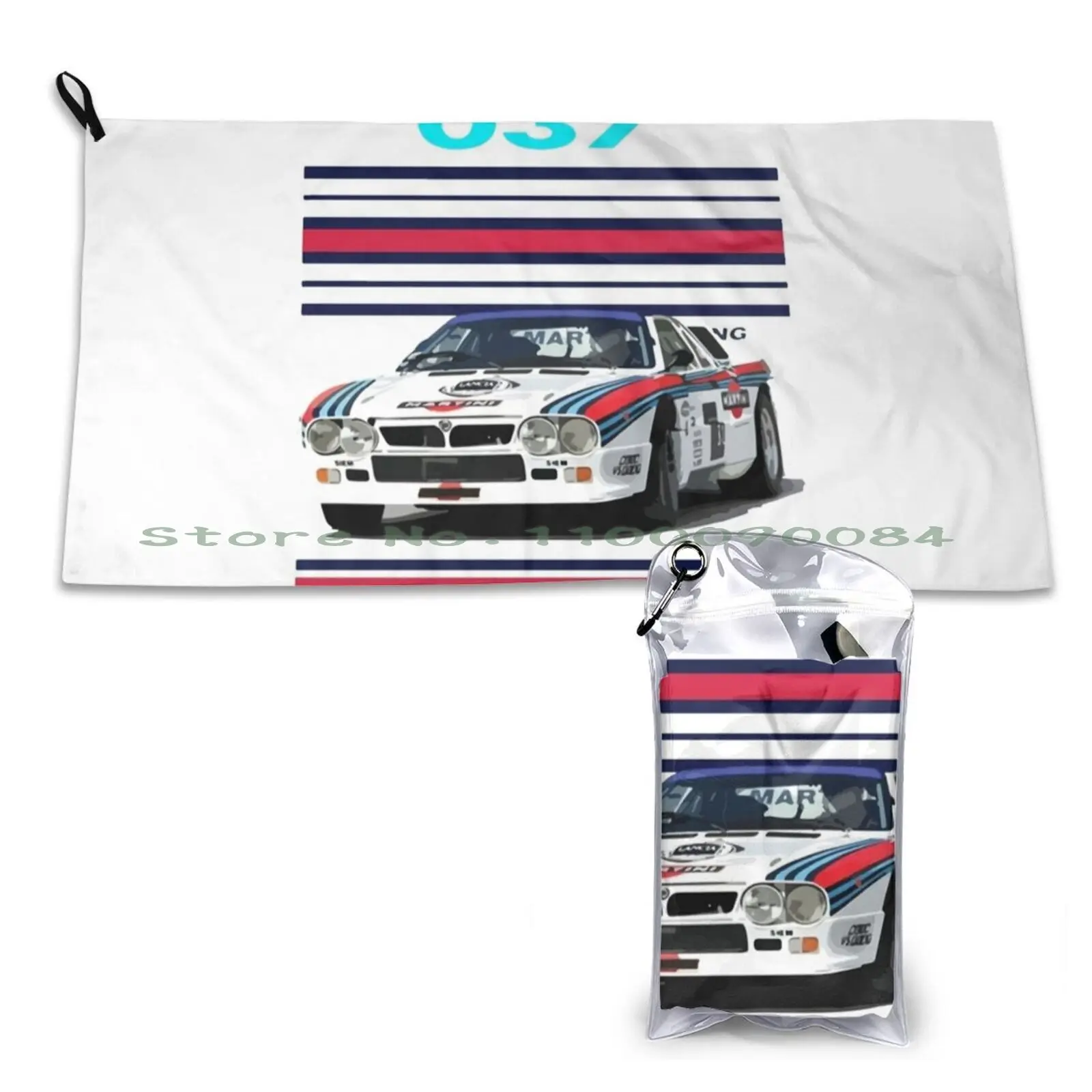 1982 Lancia 037 Rallye Evo 2 Corsa Group B Auto Da Corsa Asciugamano Ad Asciugatura Rapida Palestra Bagno Sportivo Torta Portatile Crostata Polvoron C