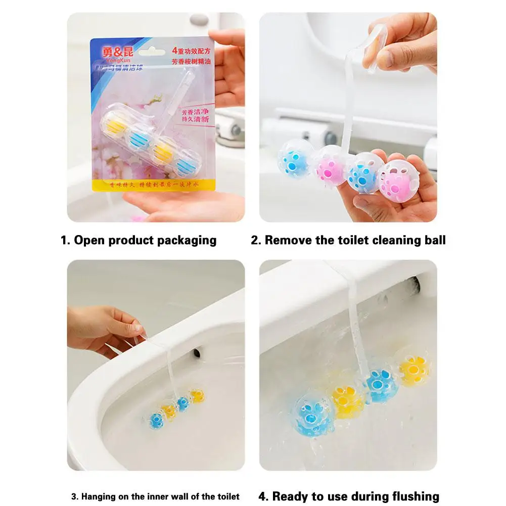 Wc Cleaner Toilet Ball Hanging Toilet Cleaner Ball Toilet Blue Pulisce La Pulizia Sporco Urina Bubble Deodorante Decontaminat E7T1