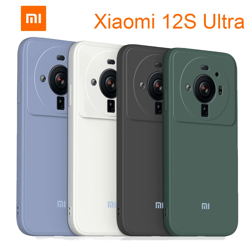 Custodia In Silicone Liquido Xiaomi 12 S Ultra Per Xiaomi 12 S Ultra 12 S Ultra Con Logo