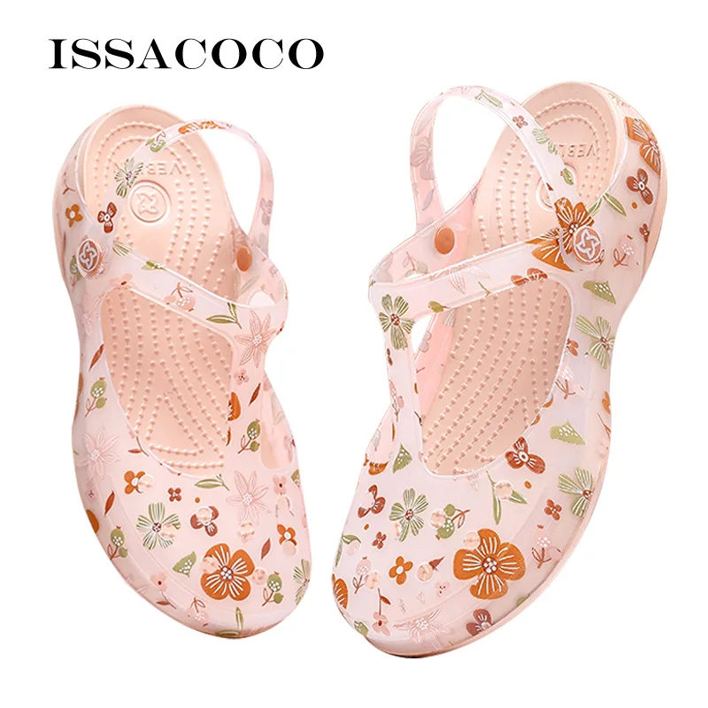 Sandali Con Zeppa Trasparenti Da Donna Nuovi Estivi Piattaforma Sabot Scarpe 2022 Trend Jelly Beach Shoes Zoccoli Sanitari Zoccoli Sanitari Donna