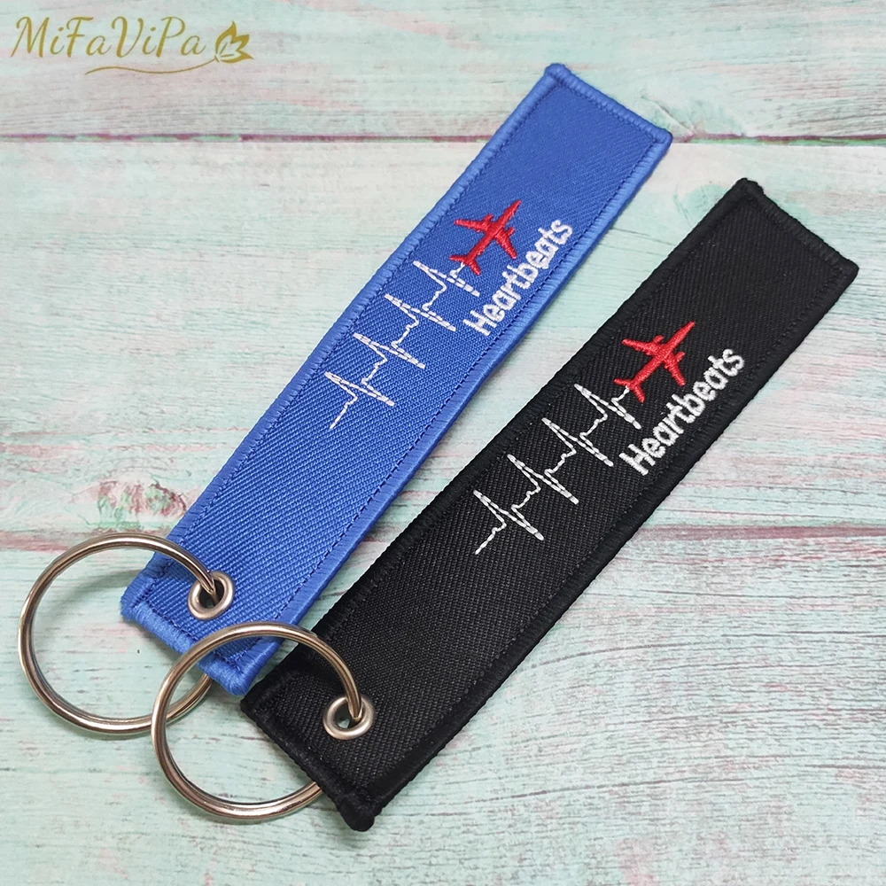 Mifavipa 2 Pc Heartbeat Airplane Portachiavi Fashion Gingillo Flight Crew Pilot Gift Aviation Aircraft Portachiavi Aereo Sleutelhanger