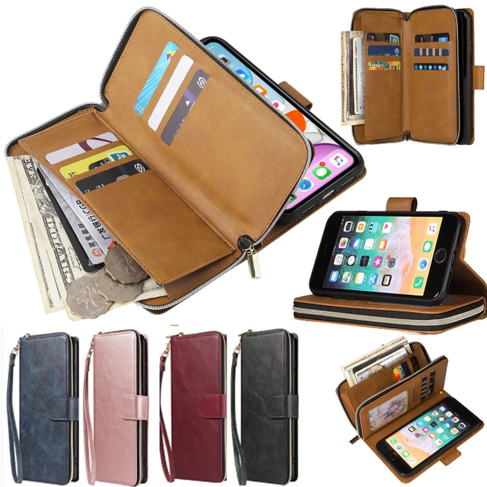 Per Xiaomi Mi 12/Mi 12X Custodia Con Cerniera Custodia Portafoglio In Pelle Di Lusso Per Xiaomi Mi 12 Pro Cover Phone Card Slot Phone Cover Bag