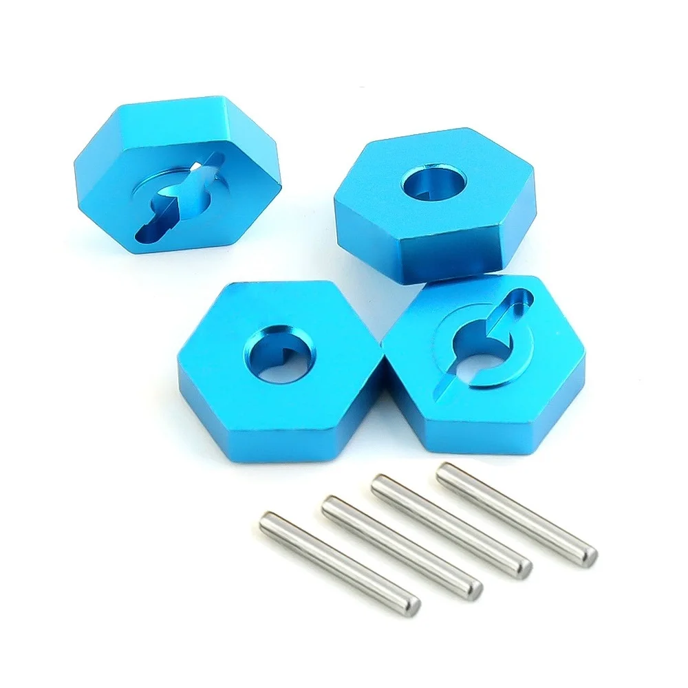 4 Pz Metallo 12Mm Ruota Esagonale Hub Adattatore Combinatore 7154 7154X Per 1/16 Traxxas Slash E-Revo Summit Rc Auto Aggiornamento Parti Accessori