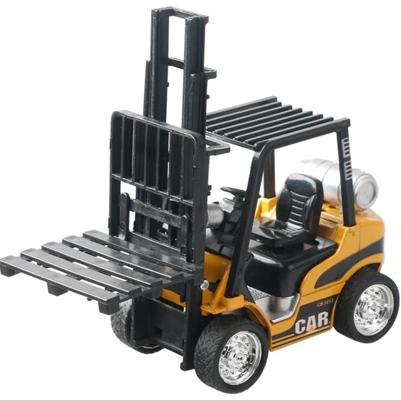1/24 Bilancia 14 Centimetri Fork Lift Truck Ingegneria Construstion Modellini Auto Modello In Lega Di Giocattoli Collezioni Per I Bambini O Bambini Re