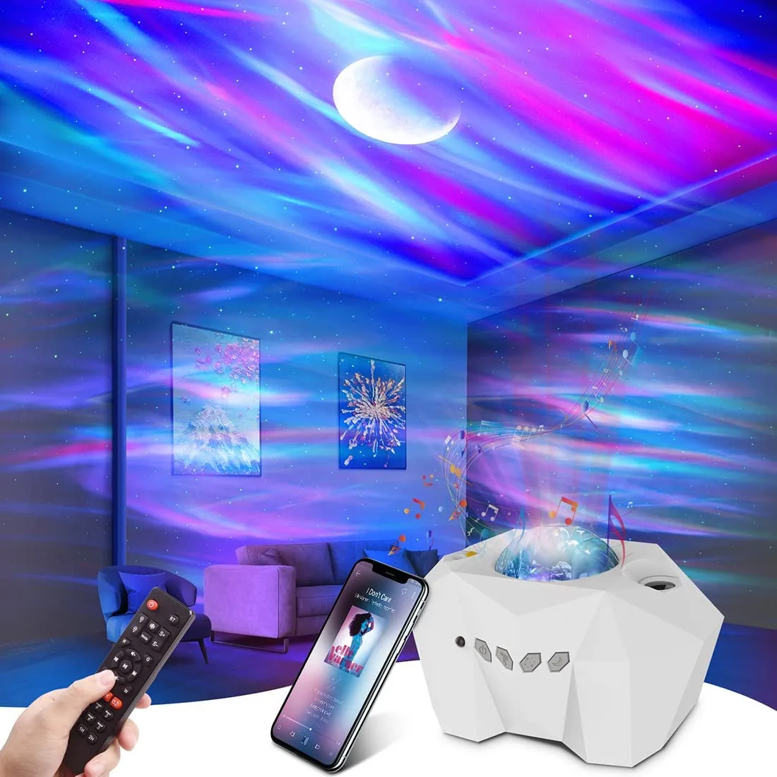Led Aurora Proiettore Galaxy Starry Sky Proiettore Lampada Luci Del Nord Camera Da Letto Decorazione Della Stanza Della Casa Luci Notturne Apparecchi 