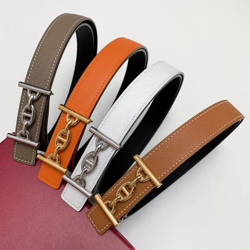 Con Cintura A Doppio Uso Reversibile In Pelle Piena Con Stampa A Mano Da Donna 2.5 Cintura Da Donna Accessorio Di Alta Qualità