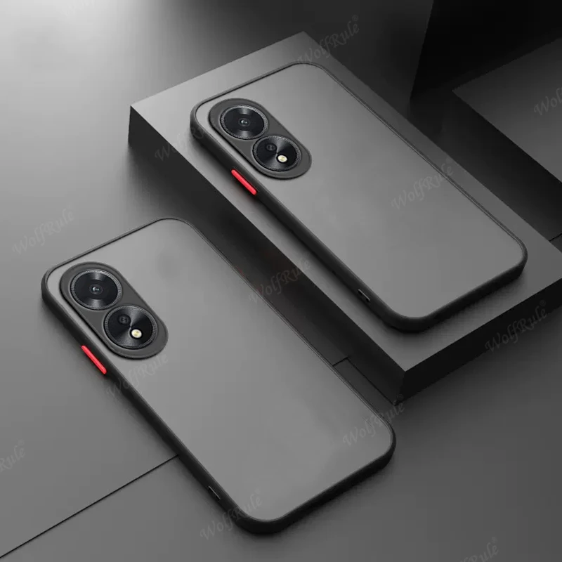 Per Cover Oppo A78 4G Custodia Per Oppo A78 4G Capas Nuovo Paraurti Antiurto Posteriore Cover Opaca Traslucida Per Oppo A78 4G Fundas 6.43"