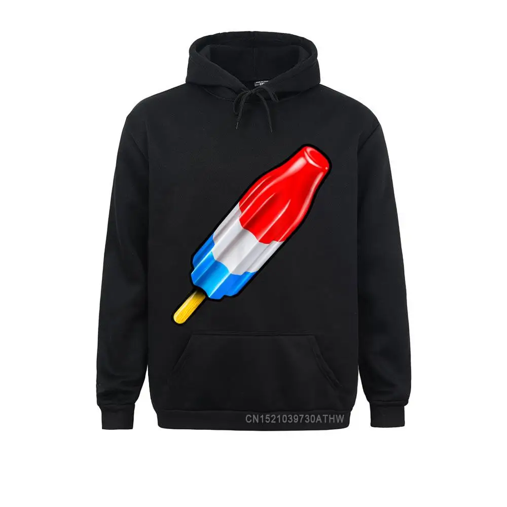 Trendy Rocket Ghiacciolo Rosso Bianco E Blu Fuochi D'Artificio Design Felpe Con Cappuccio Felpe Da Uomo Camisa Sportswears Special