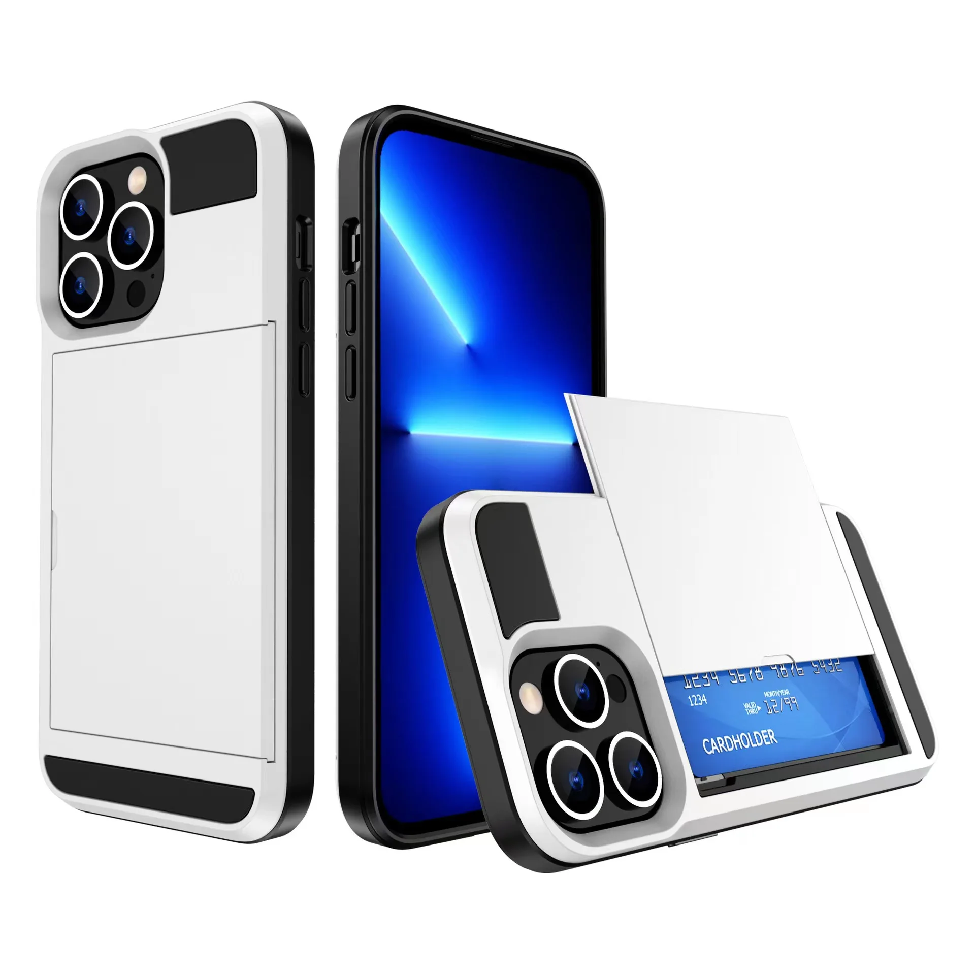 Custodia Protettiva Blindata Glide Per Iphone 15 14 13 12 11 Pro Max Xr Xs Max Plus Mini 6 7 8 Custodia Rigida Antiurto Per Pc