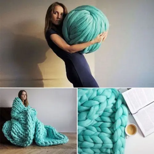 500G Bastone Di Lana Imitazione Tessuto Lana Grossa 8Cm Filato Coperta Di Lana Tessuta A Mano Acrilico Lana Super Grossa Filato Di Lana Grosso Filato