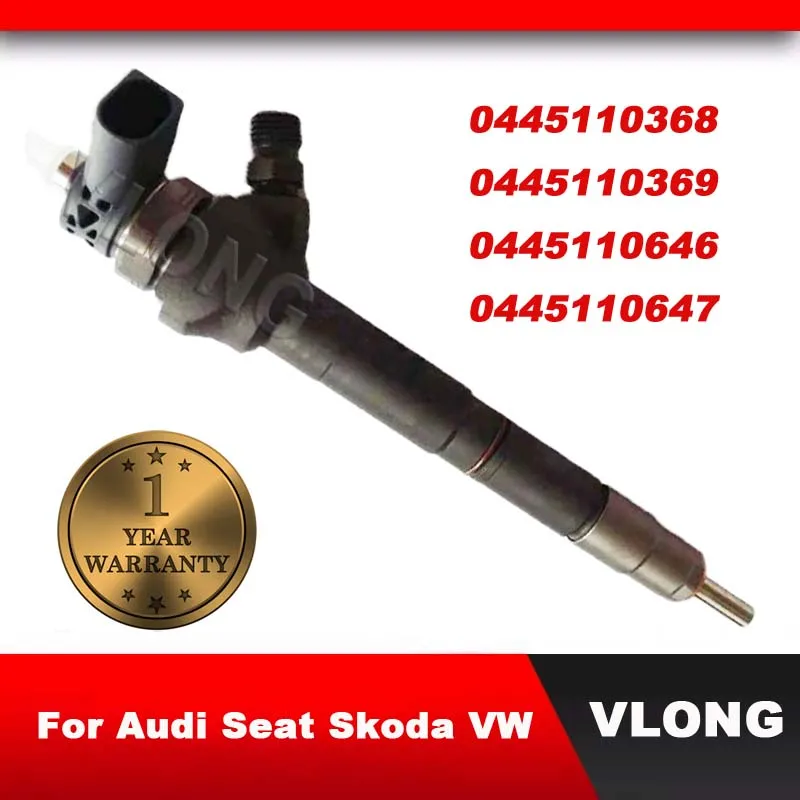 Genuino Diesel Iniettore Di Carburante 0445110368 0445110369 0445110473 0445110647 0986435166 03L130277J 03L130277Q 03L130855Cx Per Audi