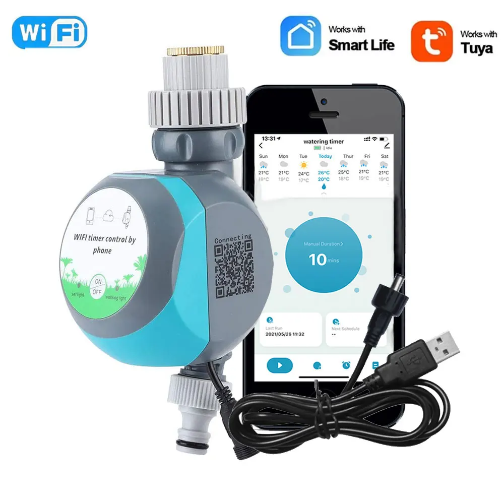 Nashone Tuya Wifi Smart Irrigazione Sistema Di Irrigazione Da Giardino Automatico Tuya Timer Di Irrigazione Valvola Wifi Funziona Con Alexa Google Hom